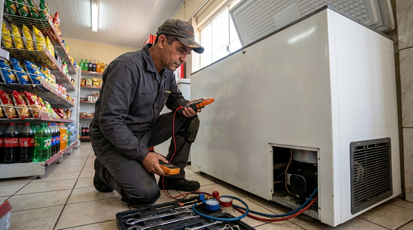 Conserto de placa eletrônica de freezer em Zona Leste‑SP